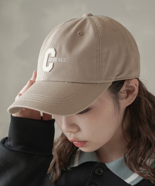 CONVERSE（コンバース）の「【CONVERSE / コンバース】ロゴローキャップ（キャップ・レディース・ブラック/ベージュ/ネイビー/ベージュ系/グリーン系・ONESIZE）」の9枚目の写真