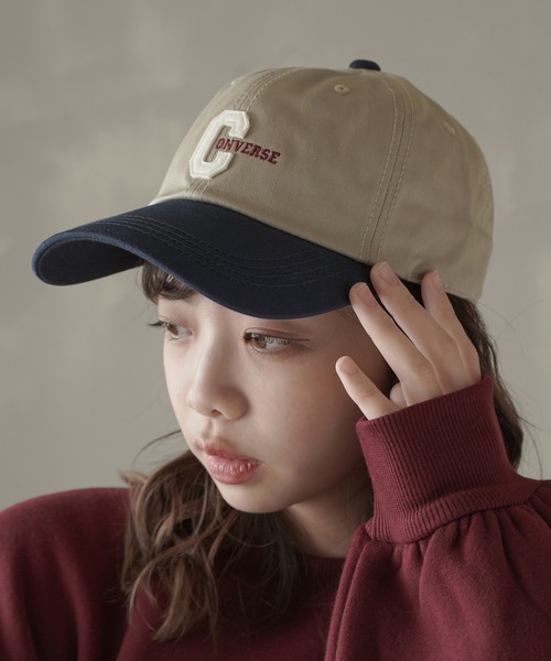 CONVERSE（コンバース）の「【CONVERSE / コンバース】ロゴローキャップ（キャップ・レディース・ブラック/ベージュ/ネイビー/ベージュ系/グリーン系・ONESIZE）」の10枚目の写真