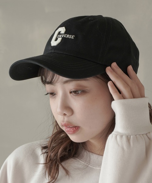 CONVERSE（コンバース）の「【CONVERSE / コンバース】ロゴローキャップ（キャップ・レディース・ブラック/ベージュ/ネイビー/ベージュ系/グリーン系・ONESIZE）」の7枚目の写真