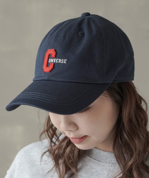 CONVERSE（コンバース）の「【CONVERSE / コンバース】ロゴローキャップ（キャップ・レディース・ブラック/ベージュ/ネイビー/ベージュ系/グリーン系・ONESIZE）」の8枚目の写真