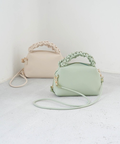 ROPE' PICNIC（ロペピクニック）の「メッシュハンドルラウンドミニショルダーバッグ（ショルダーバッグ・レディース・キナリ/ライトグリーン/ピンク系その他2・FREE）」の3枚目の写真