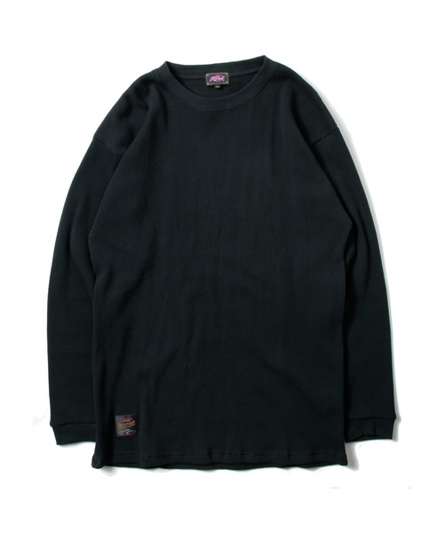 ROTAR（ローター）の「Basic Waffle LS Tee ベーシック ワッフルTシャツ（Tシャツ/カットソー・メンズ・ホワイト/ブラック・MEDIUM/X-LARGE/LARGE）」の2枚目の写真