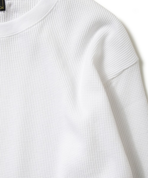 ROTAR（ローター）の「Basic Waffle LS Tee ベーシック ワッフルTシャツ（Tシャツ/カットソー・メンズ・ホワイト/ブラック・MEDIUM/X-LARGE/LARGE）」の5枚目の写真