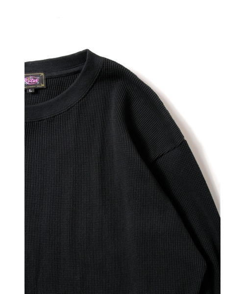 ROTAR（ローター）の「Basic Waffle LS Tee ベーシック ワッフルTシャツ（Tシャツ/カットソー・メンズ・ホワイト/ブラック・MEDIUM/X-LARGE/LARGE）」の9枚目の写真