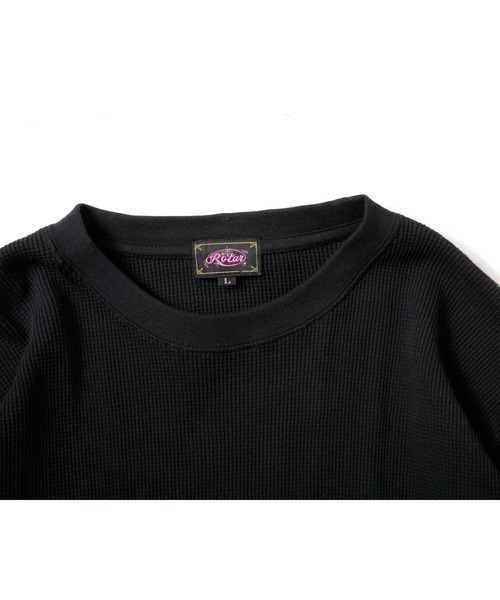 ROTAR（ローター）の「Basic Waffle LS Tee ベーシック ワッフルTシャツ（Tシャツ/カットソー・メンズ・ホワイト/ブラック・MEDIUM/X-LARGE/LARGE）」の10枚目の写真