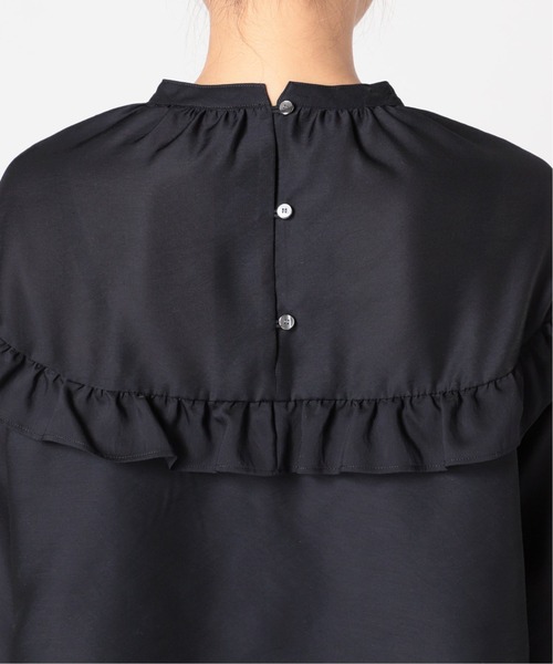 La TOTALITE（ラトータリテ）の「シアーフリル切り替えブラウス◆（シャツ/ブラウス・レディース・ホワイト/グレー/ネイビー・FREE）」の20枚目の写真