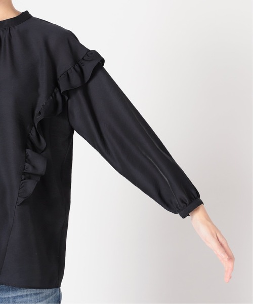 La TOTALITE（ラトータリテ）の「シアーフリル切り替えブラウス◆（シャツ/ブラウス・レディース・ホワイト/グレー/ネイビー・FREE）」の22枚目の写真