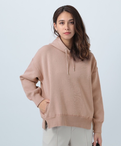 BAYFLOW(ベイフロー)の「ニットプルパーカー(パーカー・レディース・ベージュ/ピンク/グリーン・SMALL/MEDIUM)」の3枚目の写真