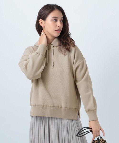 BAYFLOW(ベイフロー)の「ニットプルパーカー(パーカー・レディース・ベージュ/ピンク/グリーン・SMALL/MEDIUM)」の13枚目の写真