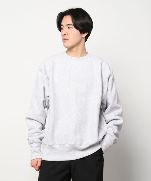 CAMBER(キャンバー)の「CAMBER/CROSS KNIT CREW NECK(スウェット・メンズ・ナチュラル/グレー・L/M/S)」の2枚目の写真