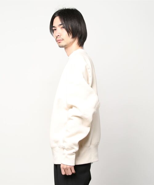 CAMBER(キャンバー)の「CAMBER/CROSS KNIT CREW NECK(スウェット・メンズ・ナチュラル/グレー・L/M/S)」の3枚目の写真