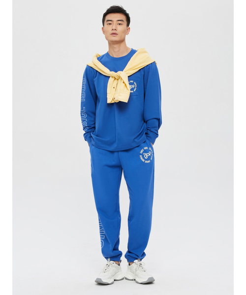 GAP（ギャップ）の「サークルGAPロゴ ジョガーパンツ (ユニセックス)（スウェットパンツ・メンズ・ブルー/ホワイト系その他/グレー・S/M/L/XS/XL/XXS）」の6枚目の写真