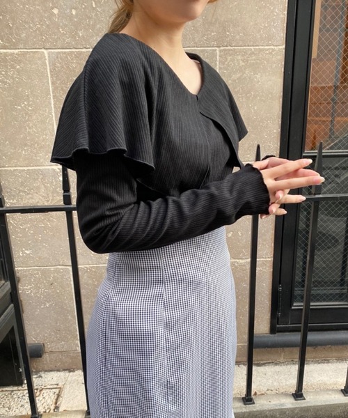 one after another NICE CLAUP（ワンアフターアナザーナイスクラップ）の「セーラーカラーテレコトップス（Tシャツ/カットソー・レディース・ブラック/オフホワイト/レッド系その他/ネイビー系/ベージュ/ミント・FREE）」の18枚目の写真