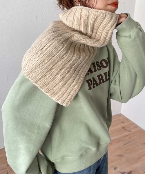 wee9s（ウィークス）の「soft touch PARIS sweat / ソフトタッチロゴデザインスウェット（スウェット・レディース・ブラック/オレンジ/ミント・FREE）」の2枚目の写真