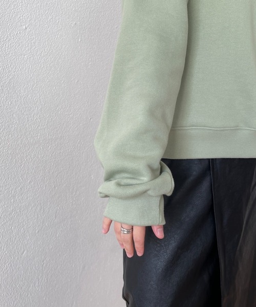 wee9s（ウィークス）の「soft touch PARIS sweat / ソフトタッチロゴデザインスウェット（スウェット・レディース・ブラック/オレンジ/ミント・FREE）」の14枚目の写真