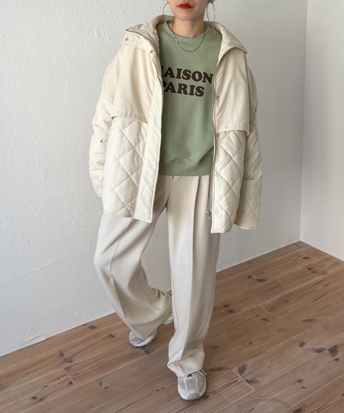 wee9s（ウィークス）の「soft touch PARIS sweat / ソフトタッチロゴデザインスウェット（スウェット・レディース・ブラック/オレンジ/ミント・FREE）」の15枚目の写真