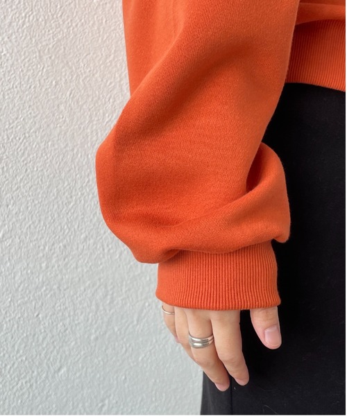 wee9s（ウィークス）の「soft touch PARIS sweat / ソフトタッチロゴデザインスウェット（スウェット・レディース・ブラック/オレンジ/ミント・FREE）」の16枚目の写真