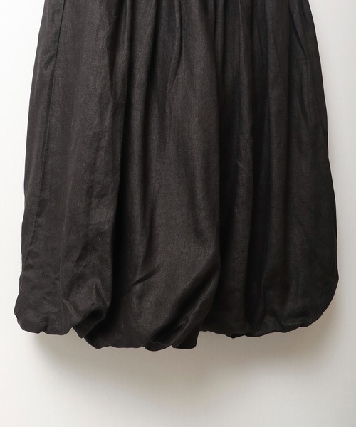 ubasoku（ウバソク）の「【ubasoku】リネン無地裏付バルーンパンツ（その他パンツ・レディース・ブラック・FREE）」の6枚目の写真