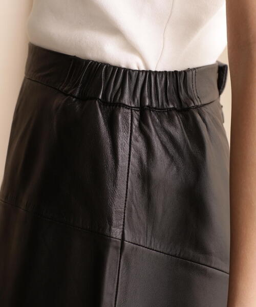 schott(ショット)の「Women's Schott/ショット/LEATHER SKIRT/ウィメンズ レザー スカート(スカート・レディース・ブラック・FREE)」の5枚目の写真