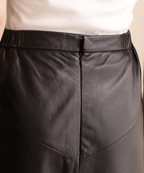 schott(ショット)の「Women's Schott/ショット/LEATHER SKIRT/ウィメンズ レザー スカート(スカート・レディース・ブラック・FREE)」の6枚目の写真