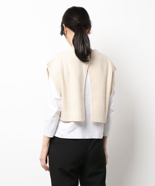 sango（sango）の「バルキー鹿の子編ショートベスト（ベスト・レディース・グリーン/アイボリー/ライトベージュ・FREE）」の20枚目の写真