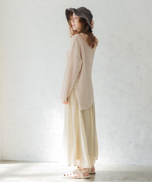 Crisp（クリスプ）の「フラワーシフォンフレアスカート（スカート・レディース・イエロー/ミント・FREE）」の20枚目の写真