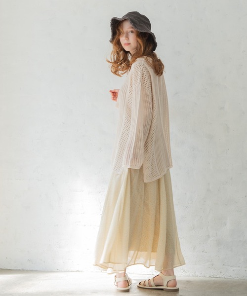 Crisp（クリスプ）の「フラワーシフォンフレアスカート（スカート・レディース・イエロー/ミント・FREE）」の22枚目の写真