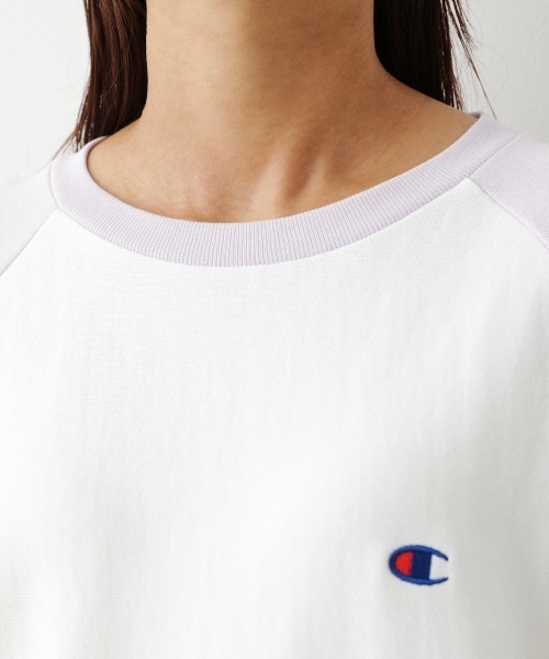 RODEO CROWNS WIDE BOWL（ロデオクラウンズワイドボウル）の「Championボリュームスリーブスウェットトップス（スウェット・レディース・パープル系その他/ホワイト系その他/グリーン系その他/ブルー系その他3・FREE）」の14枚目の写真