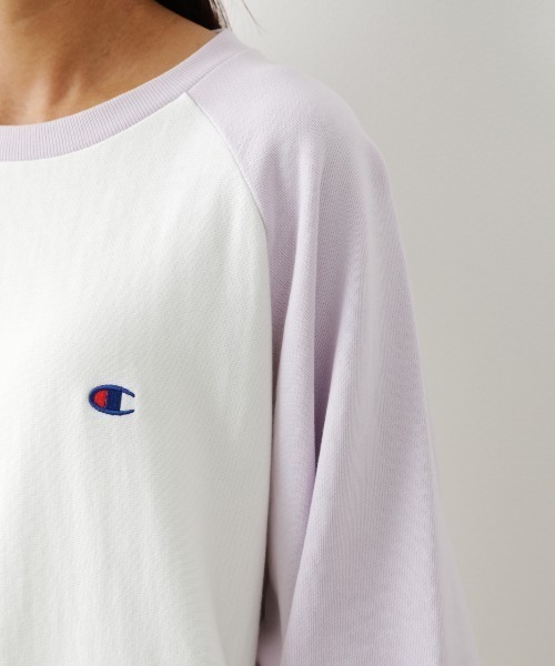 RODEO CROWNS WIDE BOWL（ロデオクラウンズワイドボウル）の「Championボリュームスリーブスウェットトップス（スウェット・レディース・パープル系その他/ホワイト系その他/グリーン系その他/ブルー系その他3・FREE）」の19枚目の写真