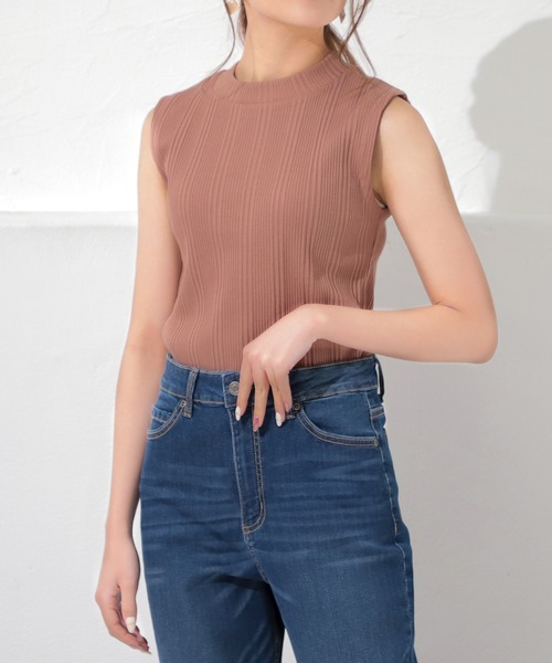 Honeys（ハニーズ）の「ハイネックテレコタンク（タンクトップ）」 - WEAR