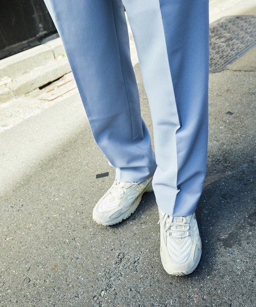 PUBLUX（パブリュクス）の「【PUBLUX/パブリュクス】センタープレスストレートスラックス（スラックス・メンズ・ブルーグレー/ブラック・マルチサイズ）」の9枚目の写真