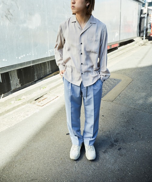 PUBLUX（パブリュクス）の「【PUBLUX/パブリュクス】センタープレスストレートスラックス（スラックス・メンズ・ブルーグレー/ブラック・マルチサイズ）」の7枚目の写真