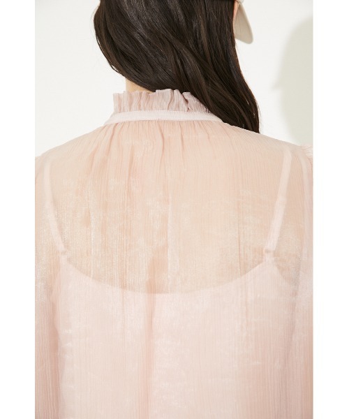 rienda（リエンダ）の「フリルネックパフスリーブブラウス（シャツ/ブラウス・レディース・ライトピンク/ブルー/ホワイト系その他/ブラック系その他・FREE）」の20枚目の写真