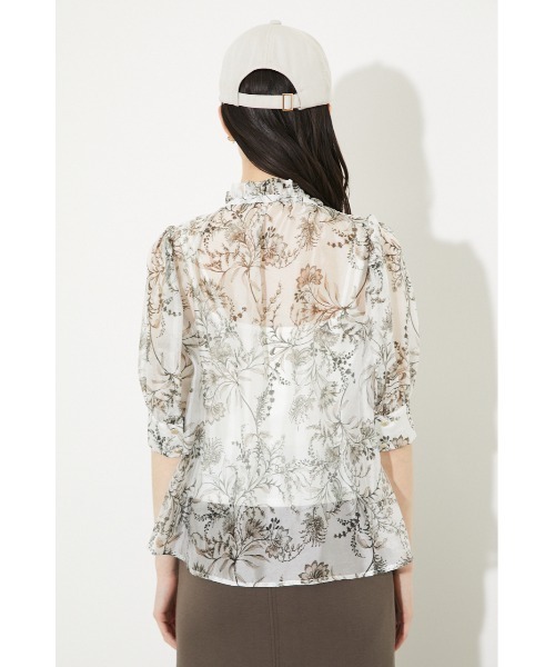 rienda（リエンダ）の「フリルネックパフスリーブブラウス（シャツ/ブラウス・レディース・ライトピンク/ブルー/ホワイト系その他/ブラック系その他・FREE）」の18枚目の写真