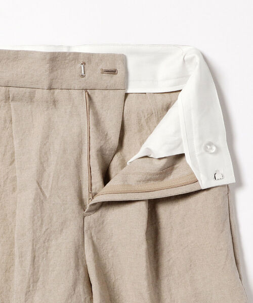 Demi-Luxe BEAMS(デミルクス ビームス)の「Demi-Luxe BEAMS / リネン ワイドパンツ(その他パンツ・レディース・ブラック/ナチュラル・38/36/34)」の14枚目の写真