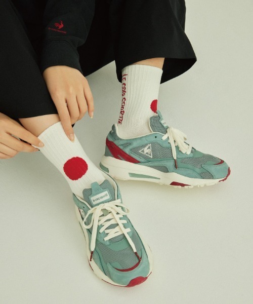 le coq sportif(ルコックスポルティフ)の「【池田エライザコラボ】ソックス メンズ レディース ユニセックス アクセサリー 小物 ソックス 靴下 スポーツウェア(ソックス/靴下・レディース・ホワイト/イエロー・25-27/22-24)」の9枚目の写真