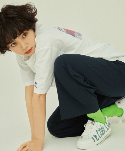 le coq sportif(ルコックスポルティフ)の「【池田エライザコラボ】ソックス メンズ レディース ユニセックス アクセサリー 小物 ソックス 靴下 スポーツウェア(ソックス/靴下・レディース・ホワイト/イエロー・25-27/22-24)」の3枚目の写真
