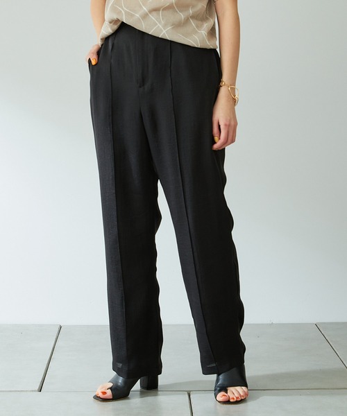 COLLAGE GALLARDAGALANTE（コラージュガリャルダガランテ）の「しとやかなこなれ感/シアーパンツ/手洗い可（その他パンツ・レディース・ブラック/ピンク・FREE）」の7枚目の写真