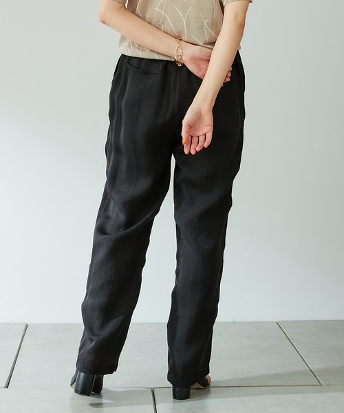 COLLAGE GALLARDAGALANTE（コラージュガリャルダガランテ）の「しとやかなこなれ感/シアーパンツ/手洗い可（その他パンツ・レディース・ブラック/ピンク・FREE）」の9枚目の写真