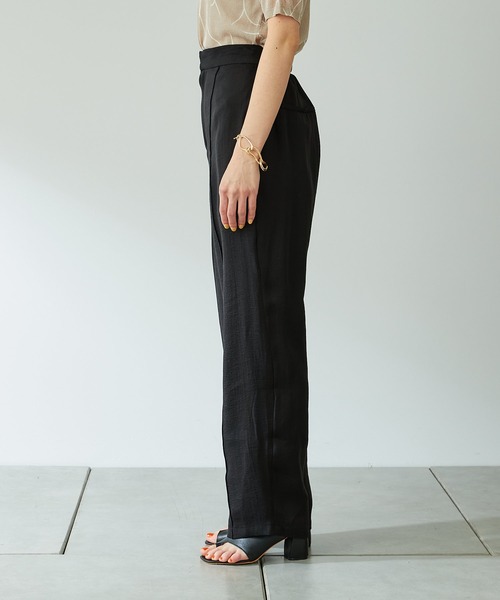 COLLAGE GALLARDAGALANTE（コラージュガリャルダガランテ）の「しとやかなこなれ感/シアーパンツ/手洗い可（その他パンツ・レディース・ブラック/ピンク・FREE）」の12枚目の写真