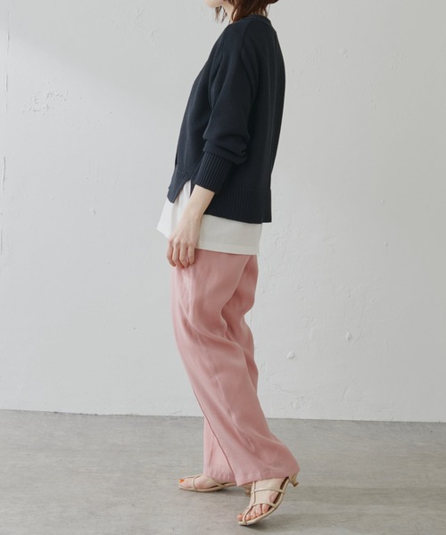 COLLAGE GALLARDAGALANTE（コラージュガリャルダガランテ）の「しとやかなこなれ感/シアーパンツ/手洗い可（その他パンツ・レディース・ブラック/ピンク・FREE）」の20枚目の写真