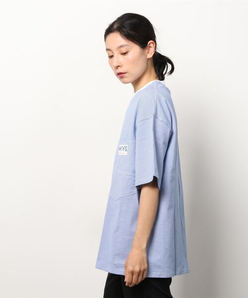 SMITH'S（スミス）の「[SMITH'S/スミス] 別注 ペインターポケットＴシャツ（Tシャツ/カットソー・レディース・グレー/ブルー/ホワイト/ネイビー・S/M/L）」の12枚目の写真