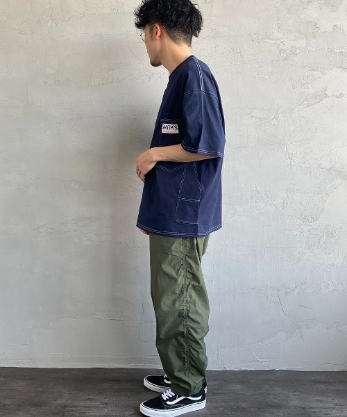 SMITH'S（スミス）の「[SMITH'S/スミス] 別注 ペインターポケットＴシャツ（Tシャツ/カットソー・レディース・グレー/ブルー/ホワイト/ネイビー・S/M/L）」の11枚目の写真