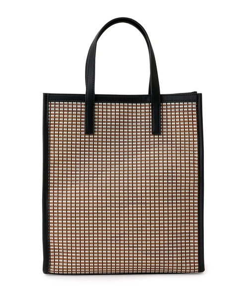 ADAM ET ROPE'（アダムエロペ）の「【PC・A4対応】メッシュスクエアトートバッグ（トートバッグ・レディース・ダークブラウン/ブラック系その他・FREE）」の6枚目の写真