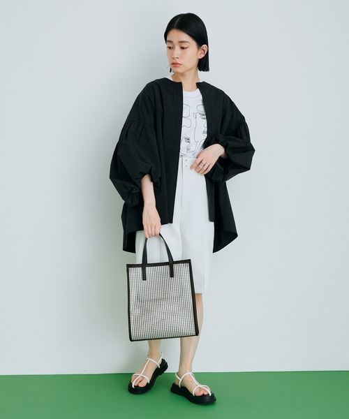 ADAM ET ROPE'（アダムエロペ）の「【PC・A4対応】メッシュスクエアトートバッグ（トートバッグ・レディース・ダークブラウン/ブラック系その他・FREE）」の15枚目の写真