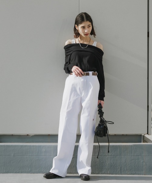 セール】Dickies/ディッキーズ LOOSE FIT ダブルニー センタープレス