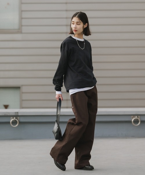 セール】Dickies/ディッキーズ LOOSE FIT ダブルニー センタープレス