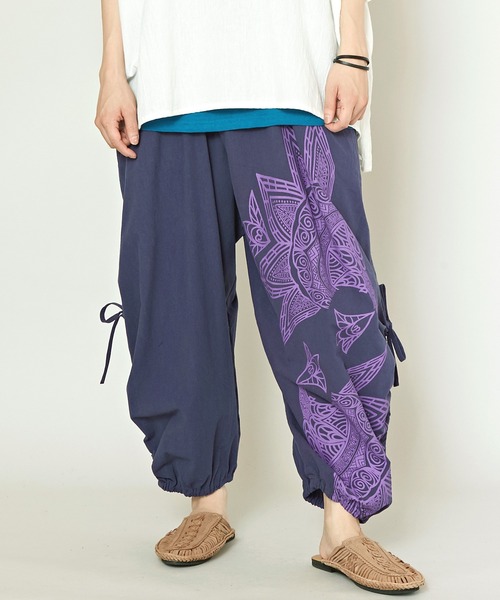 チャイハネ（チャイハネ）の「【チャイハネ】スキナド変形MEN'Sワイドパンツ（その他パンツ・メンズ・ブラック/ベージュ/ブラウン/グレー/ブルー系その他/オレンジ系その他/ホワイト/カーキ/グレー系その他/マスタード/ネイビー・FREE）」の9枚目の写真