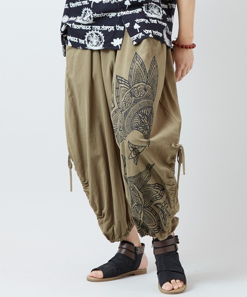チャイハネ（チャイハネ）の「【チャイハネ】スキナド変形MEN'Sワイドパンツ（その他パンツ・メンズ・ブラック/ベージュ/ブラウン/グレー/ブルー系その他/オレンジ系その他/ホワイト/カーキ/グレー系その他/マスタード/ネイビー/オフホワイト/グリーン系その他・FREE）」の8枚目の写真