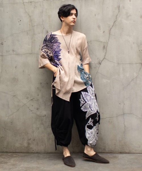 チャイハネ（チャイハネ）の「【チャイハネ】スキナド変形MEN'Sワイドパンツ（その他パンツ・メンズ・ブラック/ベージュ/ブラウン/グレー/ブルー系その他/オレンジ系その他/ホワイト/カーキ/グレー系その他/マスタード/ネイビー・FREE）」の16枚目の写真